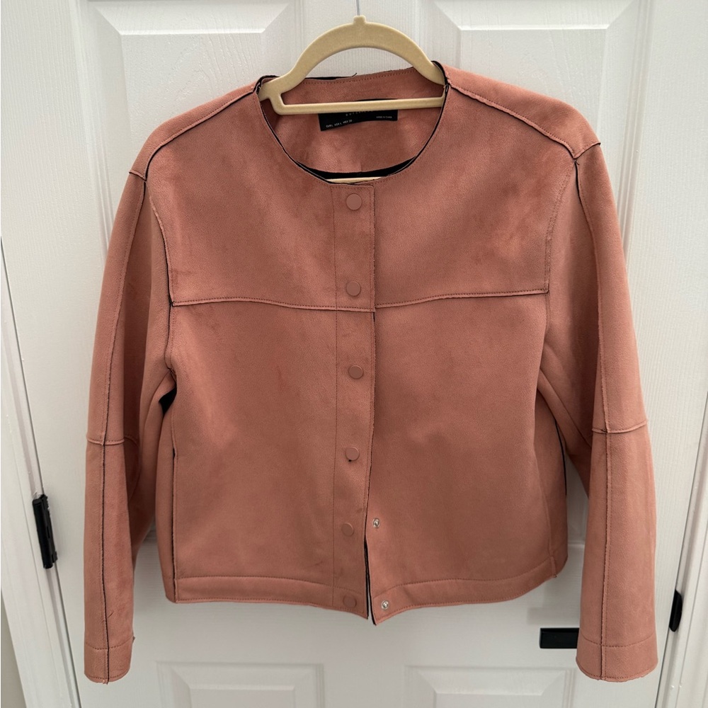 Zara Pink Blazer with Minimalist Design